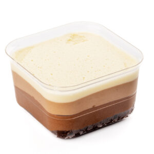 Pahar cu trei tipuri de ciocolată Callebaut