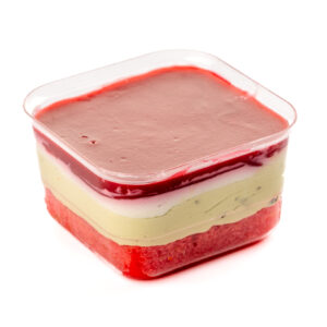 Pahar Emeraude (fistic și zmeură)